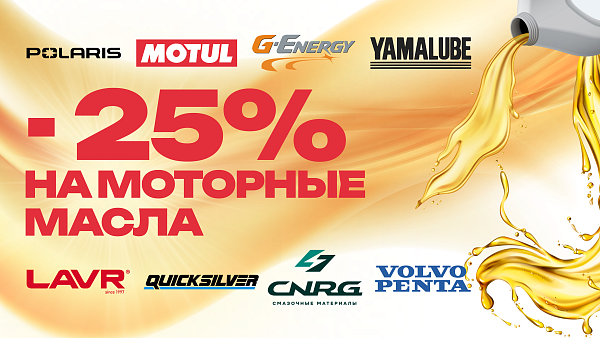 -25% на моторные масла